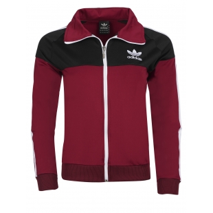 Спортен екип - черен, бордо с бели линии