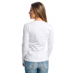 Блуза с дълъг ръкав и камъни